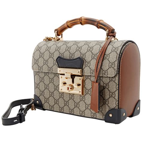 gucci padlock gg small bamboo shoulder bag beige|Gucci padlock backpack black.